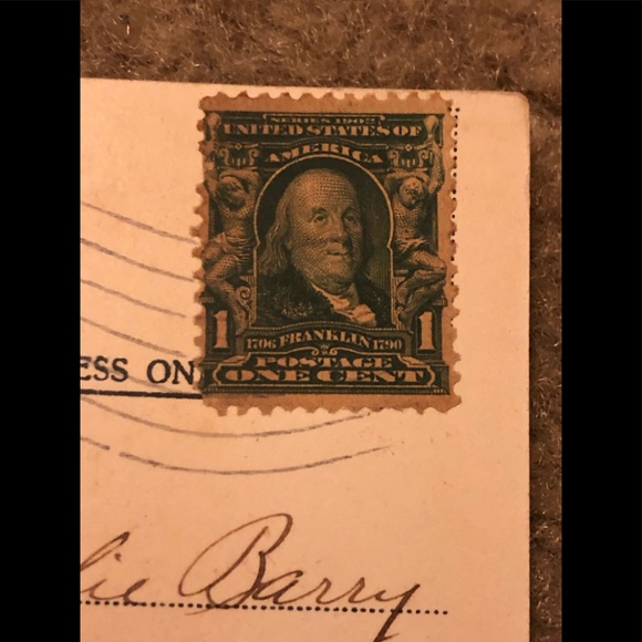 Benjamin Franklin 1908 Jumbo 14 perf RARE STAMP! - Picture 2 of 8